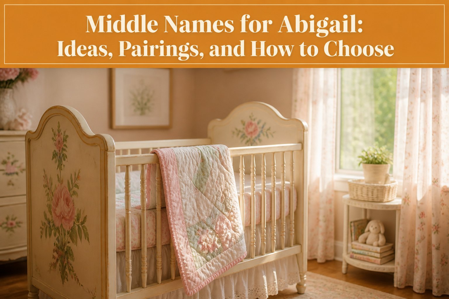 A collage of various names paired with Abigail in different settings.